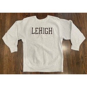 Vintage Lehigh University Sweatshirt Men's Gray XL XLarge Champion Reverse Weave